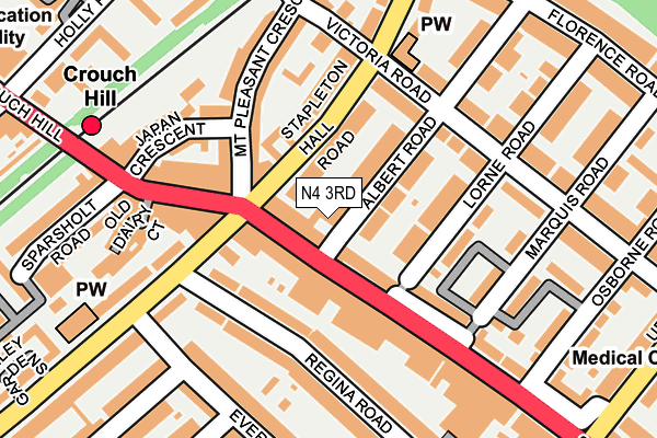 N4 3RD map - OS OpenMap – Local (Ordnance Survey) N4 3RD map - OS OpenMap – Local (Ordnance Survey)
