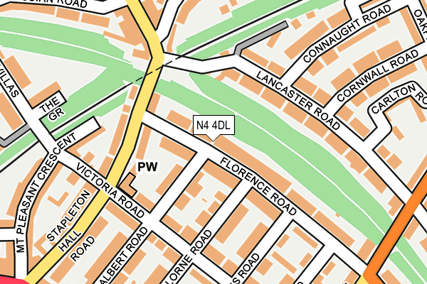 N4 4DL map - OS OpenMap – Local (Ordnance Survey) N4 4DL map - OS OpenMap – Local (Ordnance Survey)