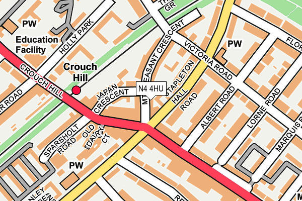 N4 4HU map - OS OpenMap – Local (Ordnance Survey) N4 4HU map - OS OpenMap – Local (Ordnance Survey)