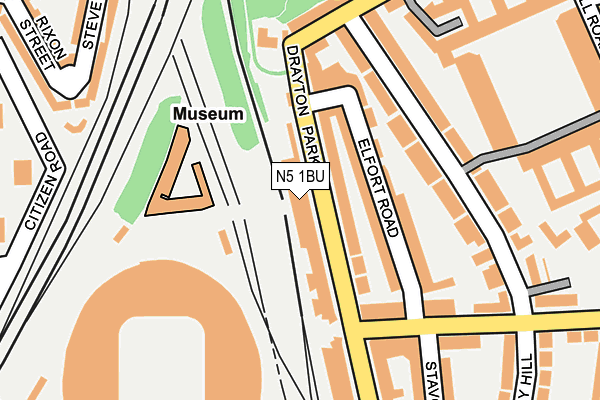 N5 1BU map - OS OpenMap – Local (Ordnance Survey) N5 1BU map - OS OpenMap – Local (Ordnance Survey)