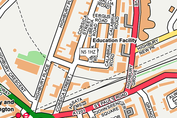 N5 1HZ map - OS OpenMap – Local (Ordnance Survey) N5 1HZ map - OS OpenMap – Local (Ordnance Survey)