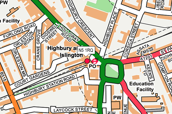 N5 1RQ map - OS OpenMap – Local (Ordnance Survey) N5 1RQ map - OS OpenMap – Local (Ordnance Survey)