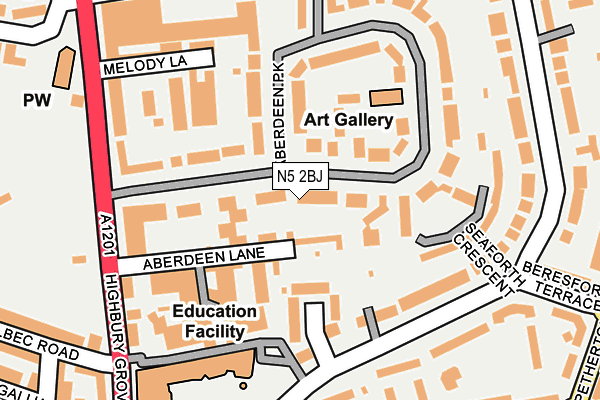 N5 2BJ map - OS OpenMap – Local (Ordnance Survey) N5 2BJ map - OS OpenMap – Local (Ordnance Survey)