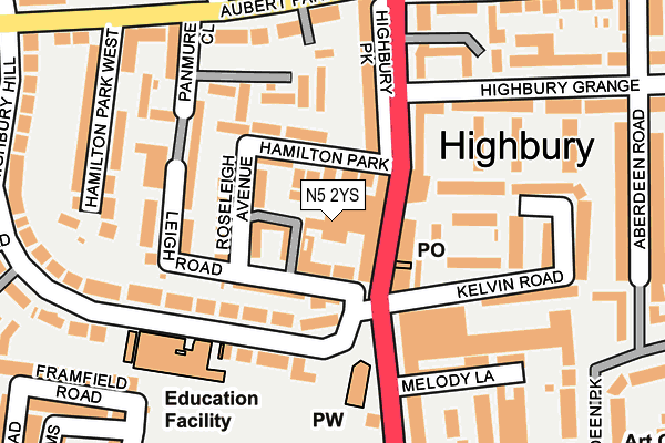 N5 2YS map - OS OpenMap – Local (Ordnance Survey) N5 2YS map - OS OpenMap – Local (Ordnance Survey)