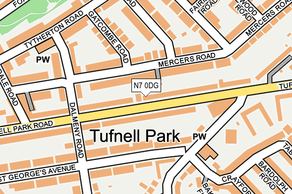 N7 0DG map - OS OpenMap – Local (Ordnance Survey) N7 0DG map - OS OpenMap – Local (Ordnance Survey)