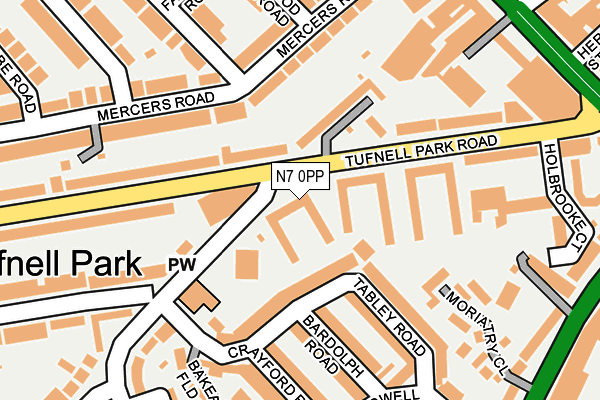 N7 0PP map - OS OpenMap – Local (Ordnance Survey) N7 0PP map - OS OpenMap – Local (Ordnance Survey)