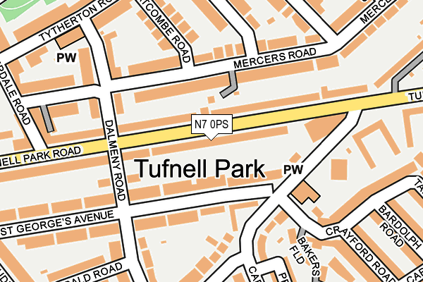 N7 0PS map - OS OpenMap – Local (Ordnance Survey) N7 0PS map - OS OpenMap – Local (Ordnance Survey)