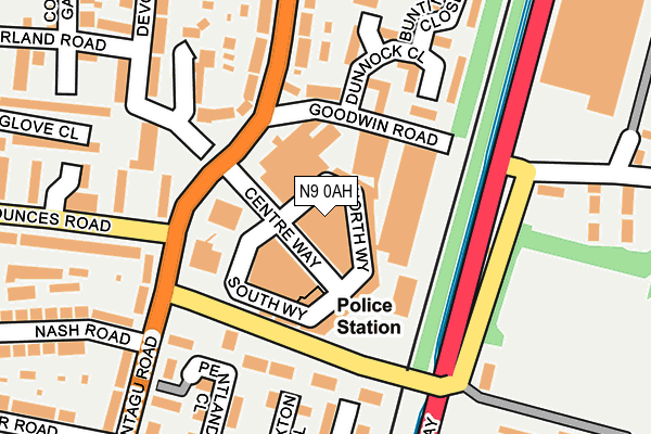 N9 0AH map - OS OpenMap – Local (Ordnance Survey) N9 0AH map - OS OpenMap – Local (Ordnance Survey)