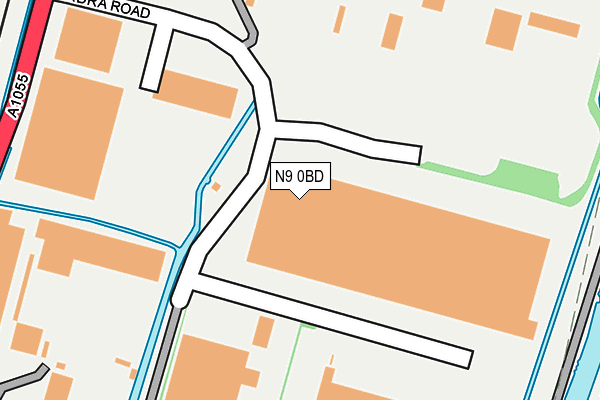 N9 0BD map - OS OpenMap – Local (Ordnance Survey) N9 0BD map - OS OpenMap – Local (Ordnance Survey)