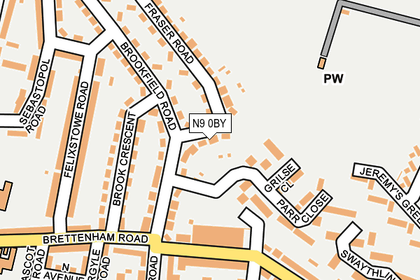 N9 0BY map - OS OpenMap – Local (Ordnance Survey) N9 0BY map - OS OpenMap – Local (Ordnance Survey)