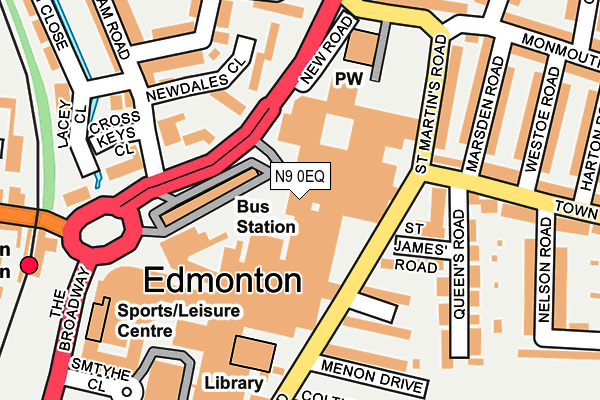 N9 0EQ map - OS OpenMap – Local (Ordnance Survey) N9 0EQ map - OS OpenMap – Local (Ordnance Survey)