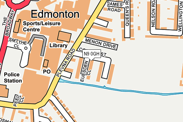 N9 0GH map - OS OpenMap – Local (Ordnance Survey) N9 0GH map - OS OpenMap – Local (Ordnance Survey)