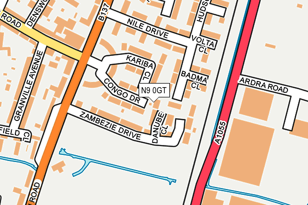 N9 0GT map - OS OpenMap – Local (Ordnance Survey) N9 0GT map - OS OpenMap – Local (Ordnance Survey)
