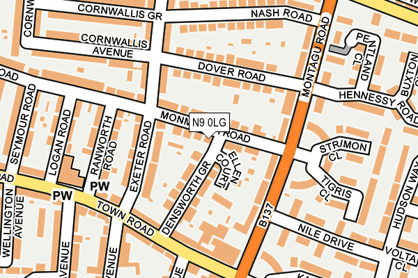 N9 0LG map - OS OpenMap – Local (Ordnance Survey) N9 0LG map - OS OpenMap – Local (Ordnance Survey)