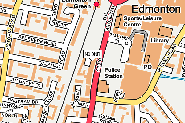 N9 0NR map - OS OpenMap – Local (Ordnance Survey) N9 0NR map - OS OpenMap – Local (Ordnance Survey)