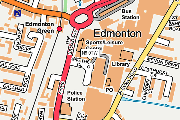 N9 0TW map - OS OpenMap – Local (Ordnance Survey) N9 0TW map - OS OpenMap – Local (Ordnance Survey)
