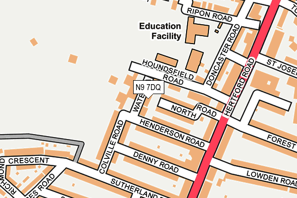 N9 7DQ map - OS OpenMap – Local (Ordnance Survey) N9 7DQ map - OS OpenMap – Local (Ordnance Survey)