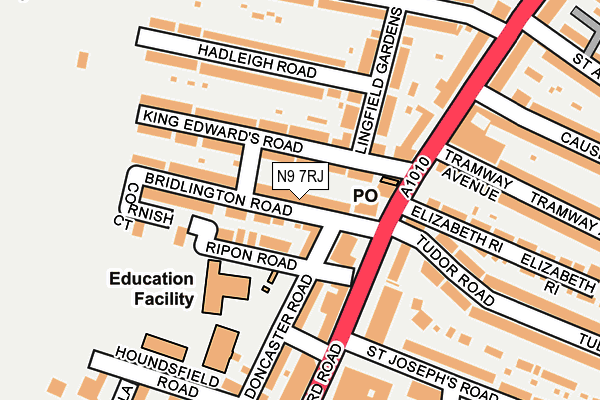 N9 7RJ map - OS OpenMap – Local (Ordnance Survey) N9 7RJ map - OS OpenMap – Local (Ordnance Survey)