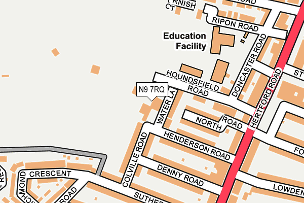 N9 7RQ map - OS OpenMap – Local (Ordnance Survey) N9 7RQ map - OS OpenMap – Local (Ordnance Survey)