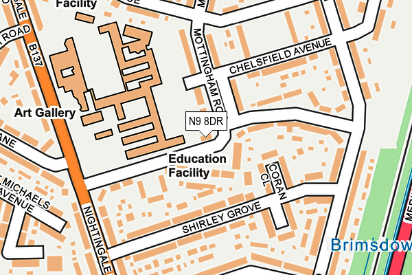 N9 8DR map - OS OpenMap – Local (Ordnance Survey) N9 8DR map - OS OpenMap – Local (Ordnance Survey)