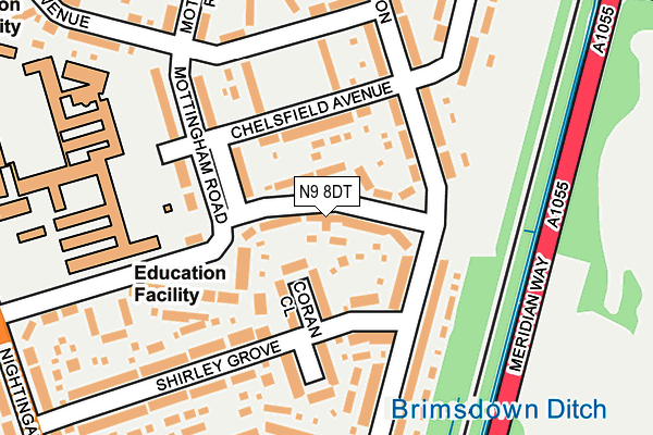 N9 8DT map - OS OpenMap – Local (Ordnance Survey) N9 8DT map - OS OpenMap – Local (Ordnance Survey)