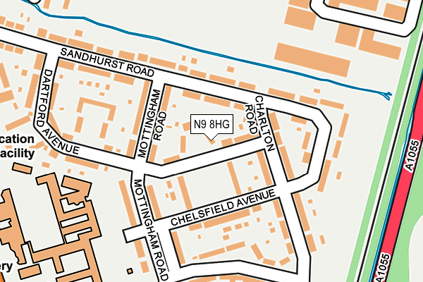 N9 8HG map - OS OpenMap – Local (Ordnance Survey) N9 8HG map - OS OpenMap – Local (Ordnance Survey)