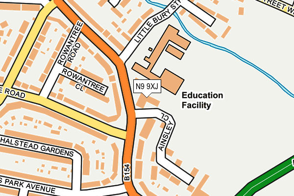 N9 9XJ map - OS OpenMap – Local (Ordnance Survey) N9 9XJ map - OS OpenMap – Local (Ordnance Survey)