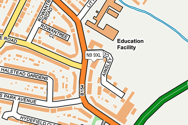 N9 9XL map - OS OpenMap – Local (Ordnance Survey) N9 9XL map - OS OpenMap – Local (Ordnance Survey)