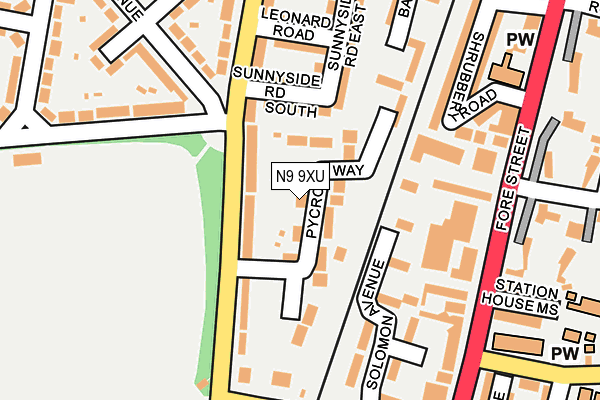 N9 9XU map - OS OpenMap – Local (Ordnance Survey) N9 9XU map - OS OpenMap – Local (Ordnance Survey)