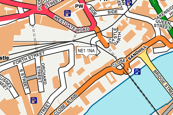 NE1 1NA map - OS OpenMap – Local (Ordnance Survey) NE1 1NA map - OS OpenMap – Local (Ordnance Survey)