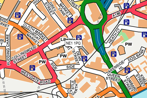 NE1 1PQ map - OS OpenMap – Local (Ordnance Survey) NE1 1PQ map - OS OpenMap – Local (Ordnance Survey)
