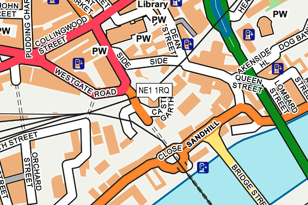 NE1 1RQ map - OS OpenMap – Local (Ordnance Survey) NE1 1RQ map - OS OpenMap – Local (Ordnance Survey)