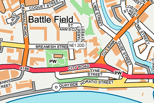 NE1 2DD map - OS OpenMap – Local (Ordnance Survey) NE1 2DD map - OS OpenMap – Local (Ordnance Survey)