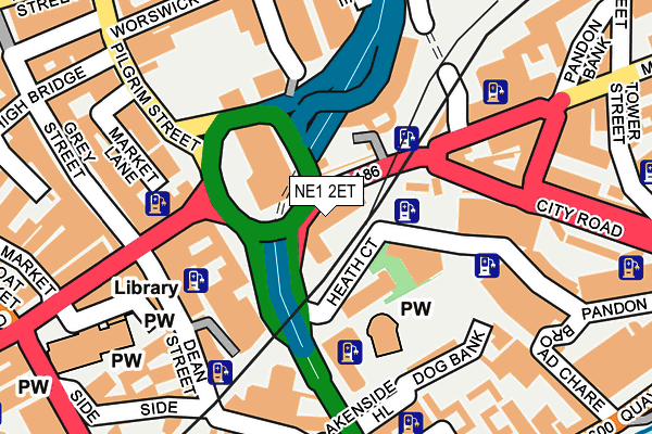 NE1 2ET map - OS OpenMap – Local (Ordnance Survey) NE1 2ET map - OS OpenMap – Local (Ordnance Survey)