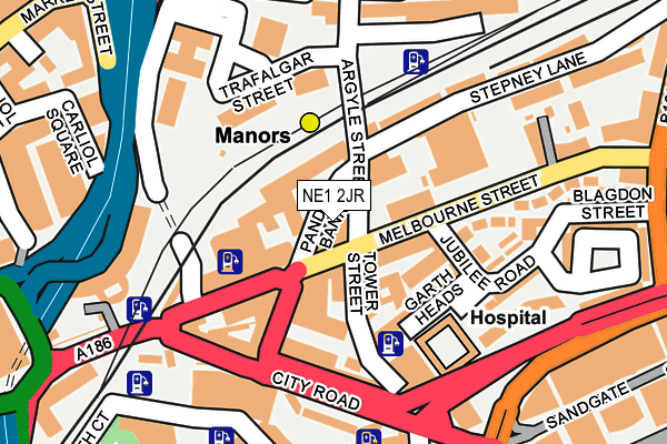 NE1 2JR map - OS OpenMap – Local (Ordnance Survey) NE1 2JR map - OS OpenMap – Local (Ordnance Survey)