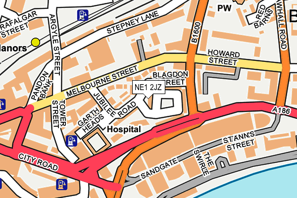 NE1 2JZ map - OS OpenMap – Local (Ordnance Survey) NE1 2JZ map - OS OpenMap – Local (Ordnance Survey)