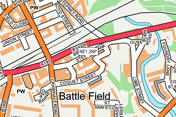 NE1 2NP map - OS OpenMap – Local (Ordnance Survey) NE1 2NP map - OS OpenMap – Local (Ordnance Survey)