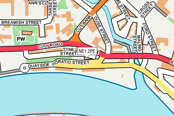 NE1 2PE map - OS OpenMap – Local (Ordnance Survey) NE1 2PE map - OS OpenMap – Local (Ordnance Survey)