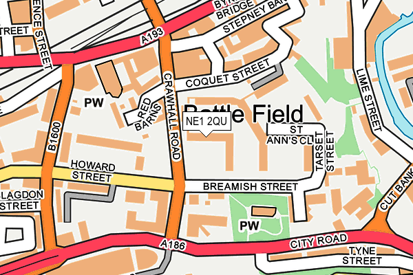 NE1 2QU map - OS OpenMap – Local (Ordnance Survey) NE1 2QU map - OS OpenMap – Local (Ordnance Survey)