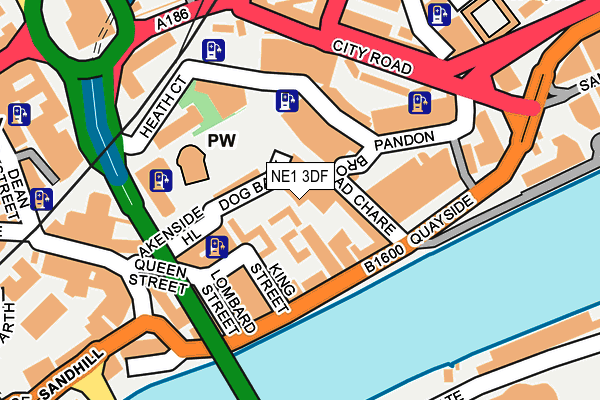 NE1 3DF map - OS OpenMap – Local (Ordnance Survey) NE1 3DF map - OS OpenMap – Local (Ordnance Survey)
