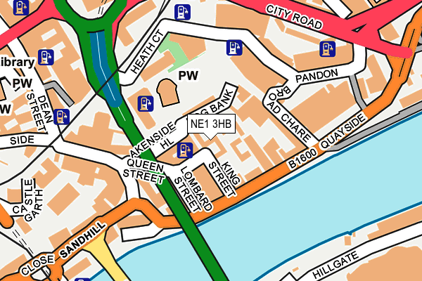 NE1 3HB map - OS OpenMap – Local (Ordnance Survey) NE1 3HB map - OS OpenMap – Local (Ordnance Survey)