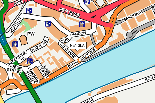 NE1 3LA map - OS OpenMap – Local (Ordnance Survey) NE1 3LA map - OS OpenMap – Local (Ordnance Survey)