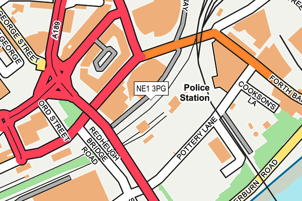 NE1 3PG map - OS OpenMap – Local (Ordnance Survey) NE1 3PG map - OS OpenMap – Local (Ordnance Survey)