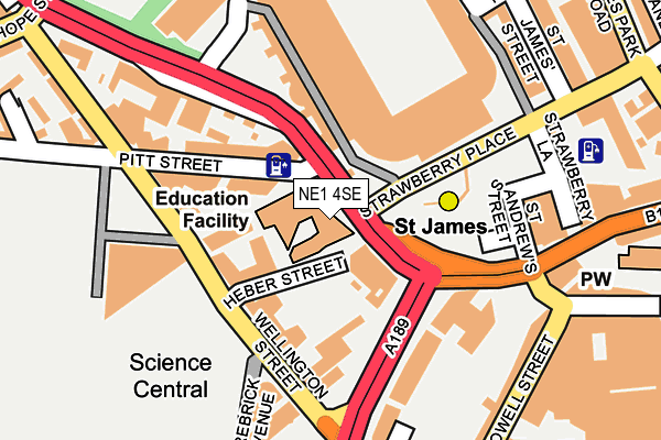 NE1 4SE map - OS OpenMap – Local (Ordnance Survey) NE1 4SE map - OS OpenMap – Local (Ordnance Survey)