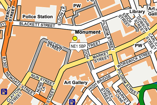 NE1 5BP map - OS OpenMap – Local (Ordnance Survey) NE1 5BP map - OS OpenMap – Local (Ordnance Survey)