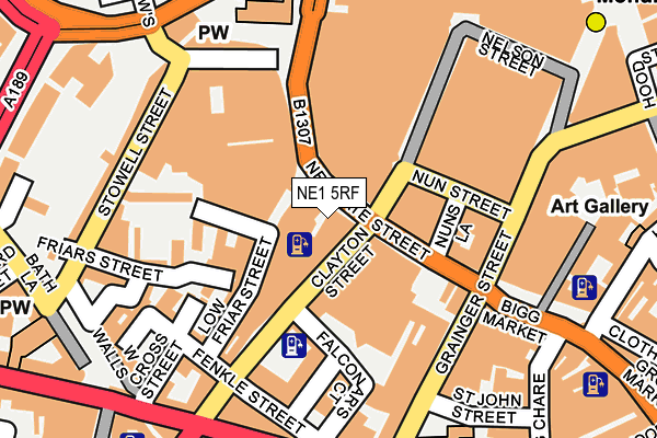 NE1 5RF map - OS OpenMap – Local (Ordnance Survey) NE1 5RF map - OS OpenMap – Local (Ordnance Survey)
