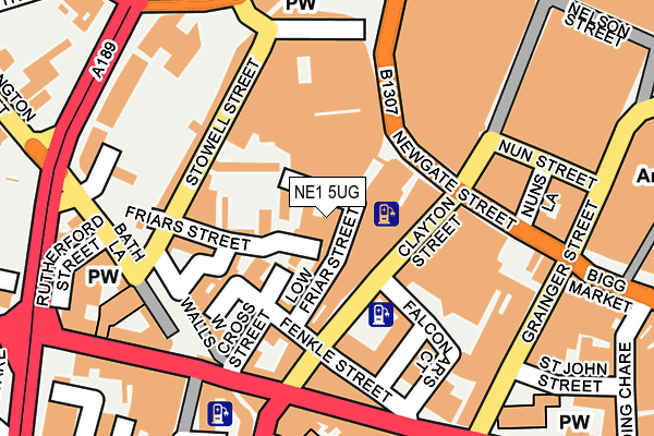 NE1 5UG map - OS OpenMap – Local (Ordnance Survey) NE1 5UG map - OS OpenMap – Local (Ordnance Survey)