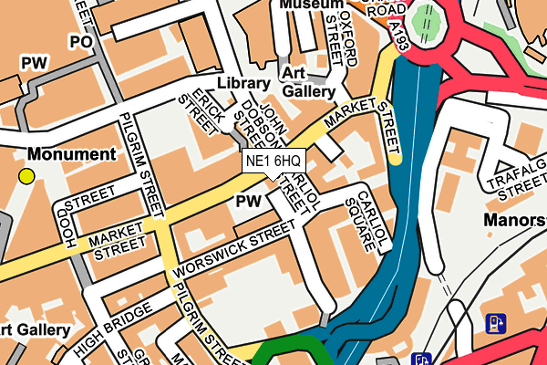 NE1 6HQ map - OS OpenMap – Local (Ordnance Survey) NE1 6HQ map - OS OpenMap – Local (Ordnance Survey)