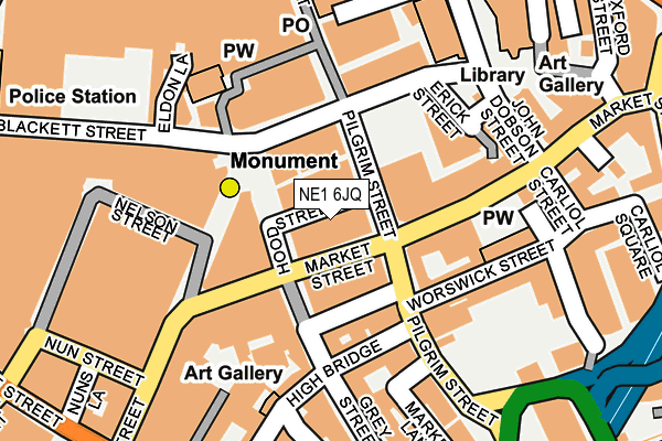 NE1 6JQ map - OS OpenMap – Local (Ordnance Survey) NE1 6JQ map - OS OpenMap – Local (Ordnance Survey)