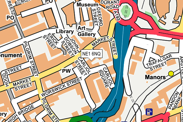 NE1 6NQ map - OS OpenMap – Local (Ordnance Survey) NE1 6NQ map - OS OpenMap – Local (Ordnance Survey)